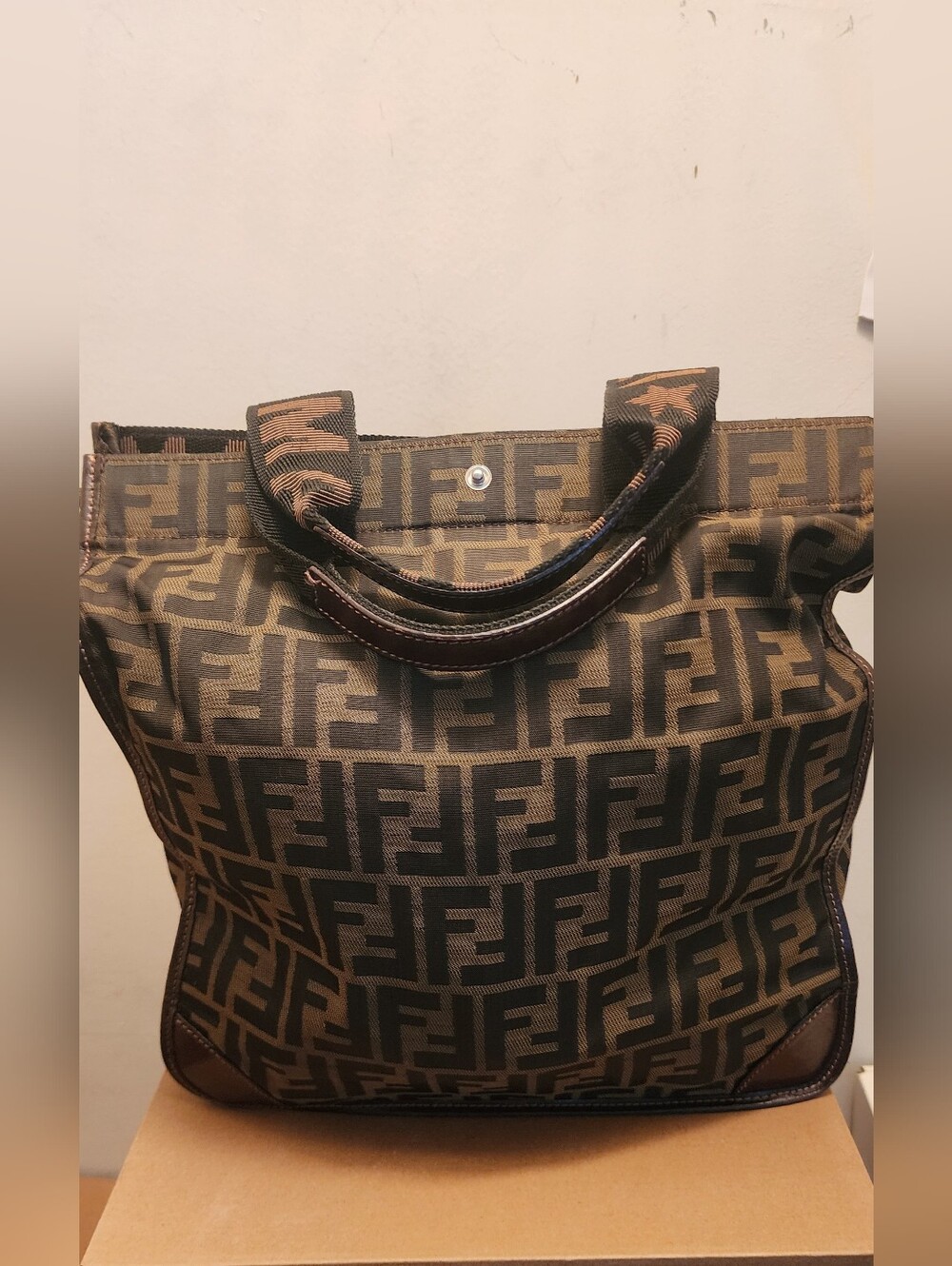 Fendi Zucca Canvas Shopping tote bag